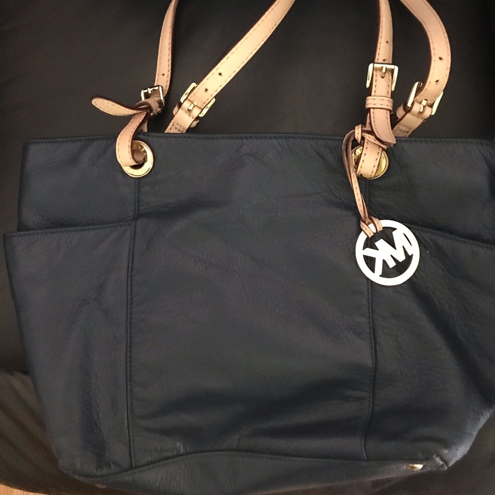 Navy blue Michael kors purse
